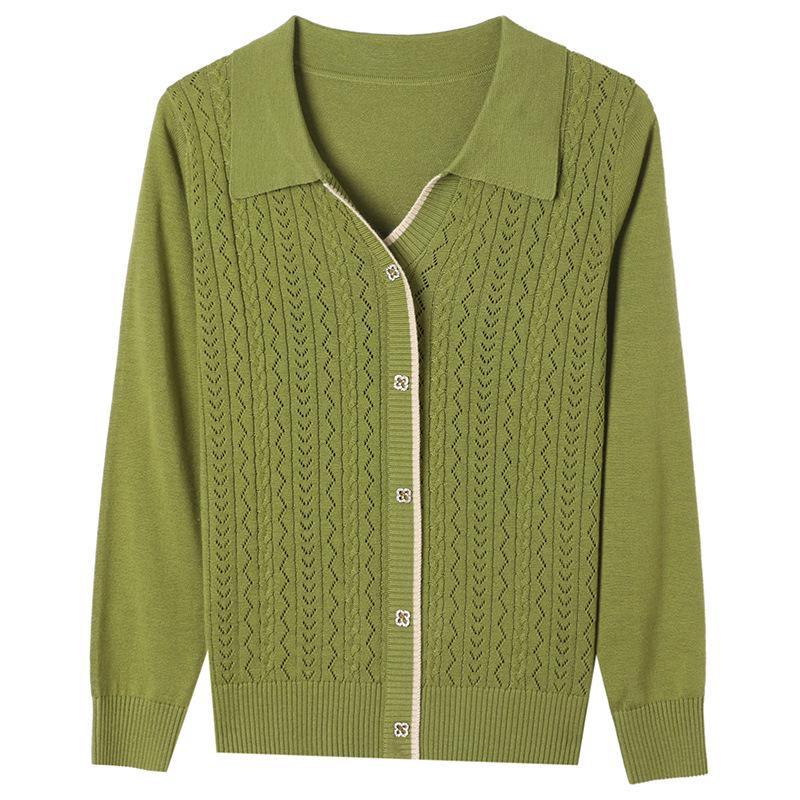 Кашемировый кардиган приталенного силуэта 2025: Отложной воротник, однобортный жаккардовый трикотаж - модный и универсальный топ