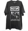Футболка с принтом группы Nine Inch Nails 90-х Винтажный подарок для мужчин и женщин Забавная черная футболка Унисекс