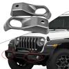1Pair Left Right Front Bumper Fog Light Cover Frame Fog Lamp Grille For JEEP Wrangler JL 2018+ Car Accessories
