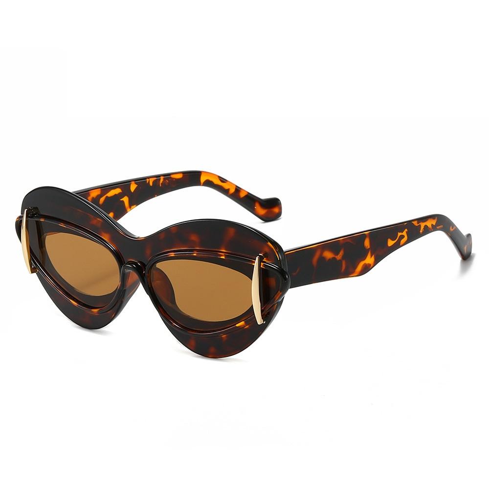 New Fashion Cat Eye Sunglasses Women Vintage Shades Brand Designer Luxury Sun Glasses Punk Uv400 Oversized Eyewear