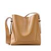Large Capacity Bucket Genuine Leather Bag Single-shoulder Versatile Genuine Leather Crossbody Bag