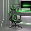 VidaXL Gaming Chair with Footrest Swivel Computer Chair Armchair Ergonomic Office Seat Interior Black and 3143679