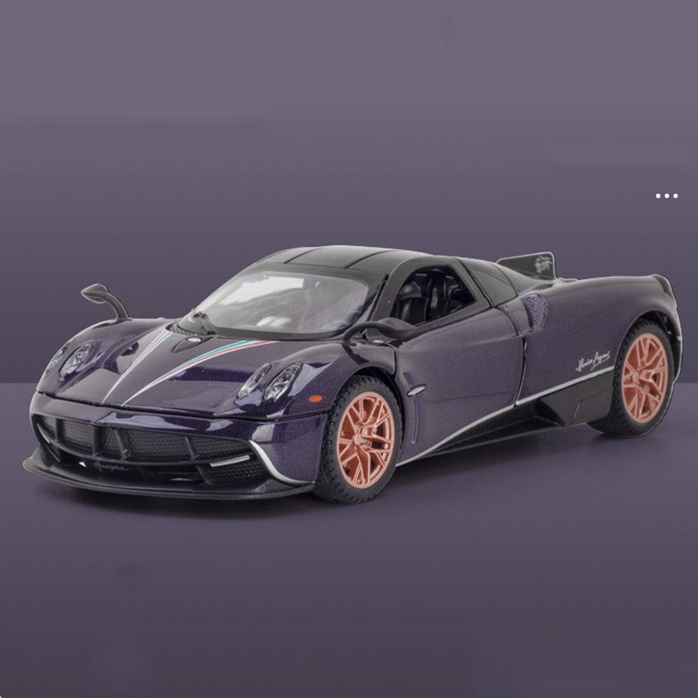 ABAF1 1/32 Pagani Zonda R Diecast Models Huayra Dinastia Alloy Toys Miniature Car Sound Light Pull Back Doors Openned Cars Child Gifts