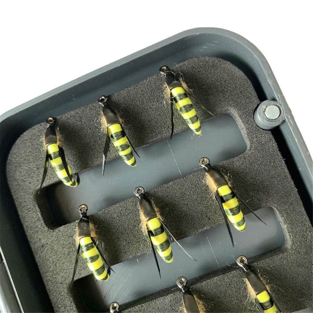 10/15/20/25 шт., реалистичная желтая мотыльковая мушка для форелевых мух, рыболовная приманка, искусственная приманка для насекомых, приманка для рыбалки