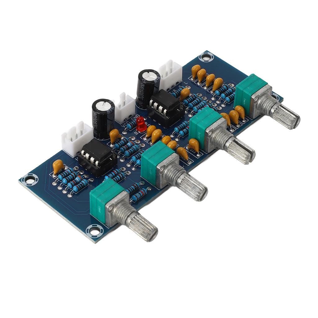 Preamp Tone Board Dual Channel High Mid Bass Adjustment Dual Core NE5532 Chip Volume Tone Control