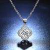 Lucky Four-leaf Clover Imitation Moissanite Necklace Women's Fashion Collarbone Pendant Necklace