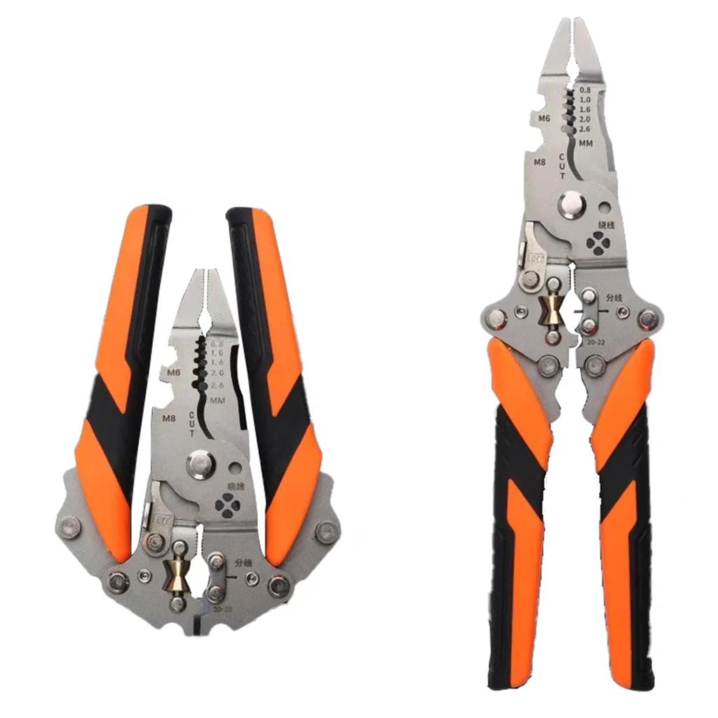 Многофункциональный инструмент для зачистки проводов 14 в 1 Инструмент для ремонта проводов для электриков со складной конструкцией и эргономичной рукояткой