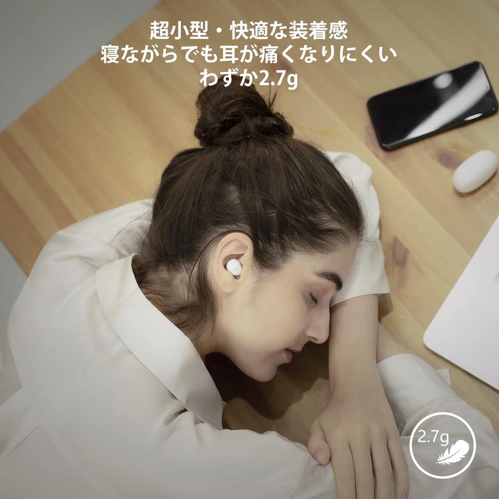 1MORE ComfoBuds Z Sleeping Earphones for Earphones While Noise BA Ultra Light and Sleep Sound Earplugs for Deep Bluetooth Canal Compatible with