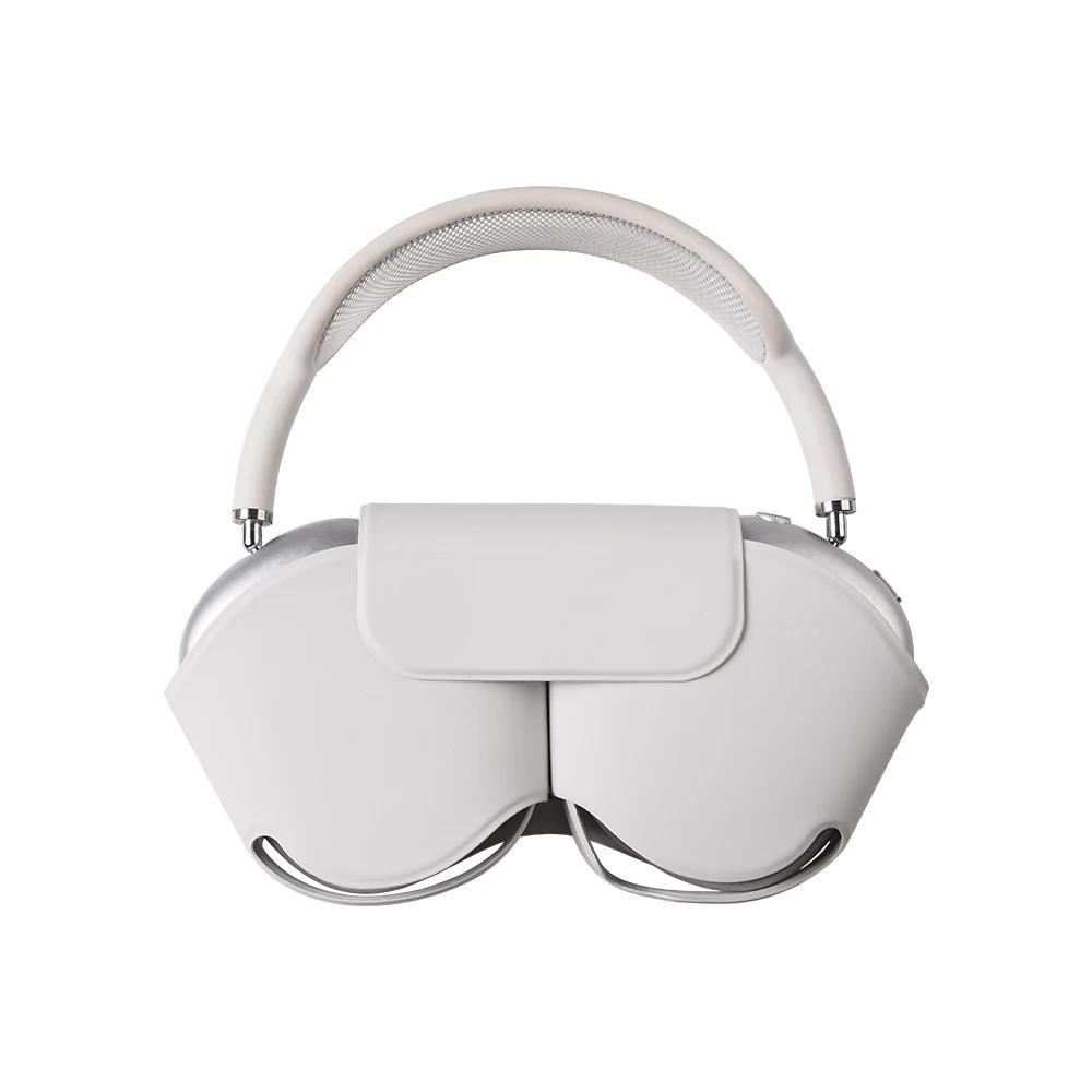 Кожаный чехол для беспроводных наушников AirPods Max, чехлы для наушников, защитная крышка для AirPodsMax, мягкие сумки, аксессуары Coque