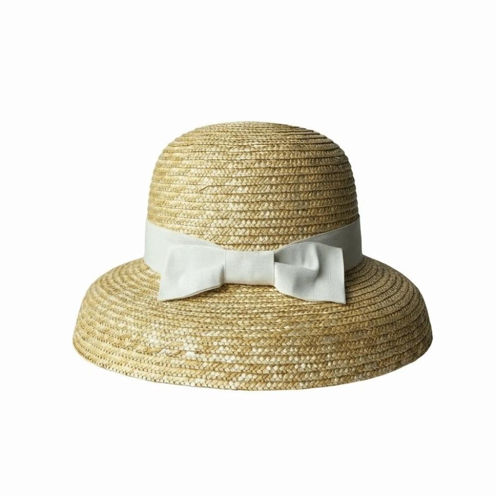 High-Density Weave Wheat Straw Cloche Breathable Round Top Straw Topper  Sophisticated Travelers