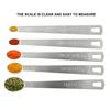 5Pcs Stainless Steel Measuring Spoon Set Space-Saving Precise Measurements for Perfect Cooking Baking