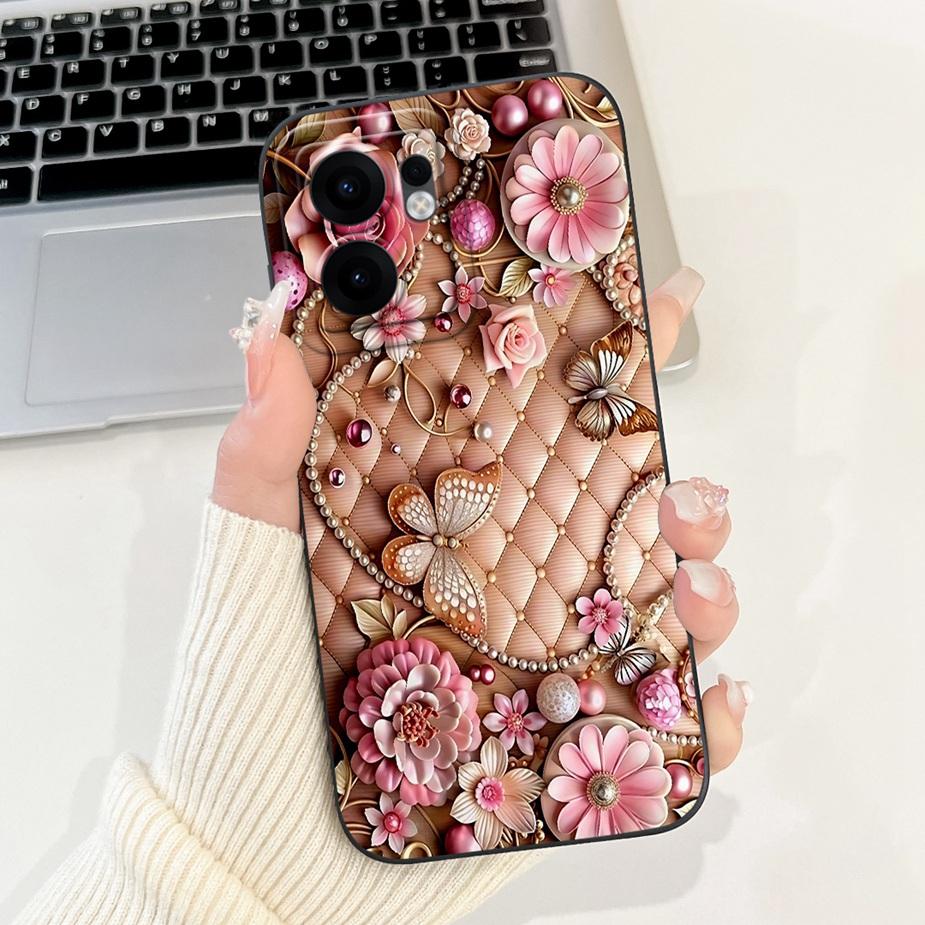 Чехол для Oppo Reno 13F 5G Reno13 FS CPH2699 Милый Кот Клетка Чехол Мягкий ТПУ Чехлы для Телефона Для Oppo Reno13 F 4G Reno13F Fundas