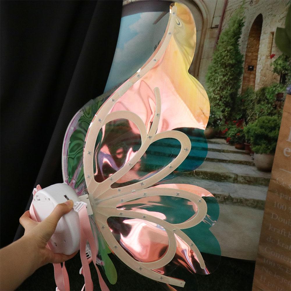 Fluttering Wings LED Electric Butterfly Wings Creative Glowing Electric Fairy Wings Party