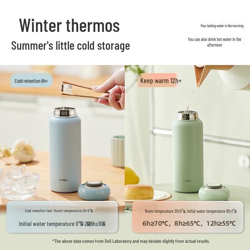 Deli LL610 Colorful Star Kids Insulated Mug