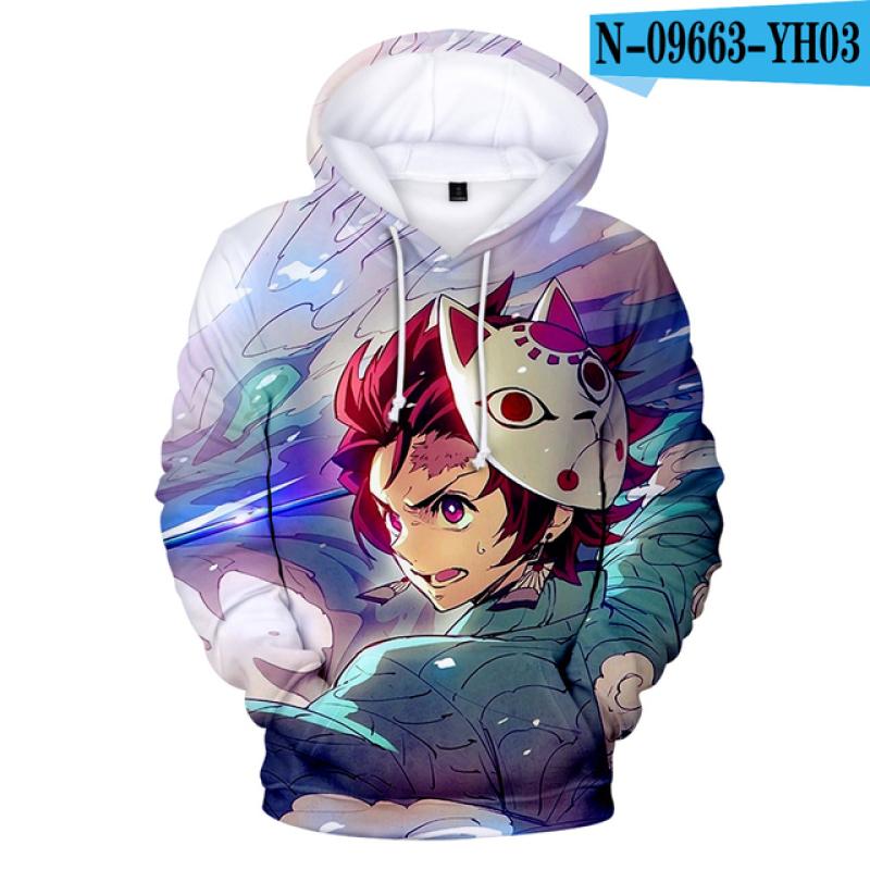 Аниме Demon Slayer Kimetsu no Yaiba толстовки с 3D принтом для мужчин и женщин толстовки в стиле Харадзюку спортивные костюмы для мальчиков и девочек одежда