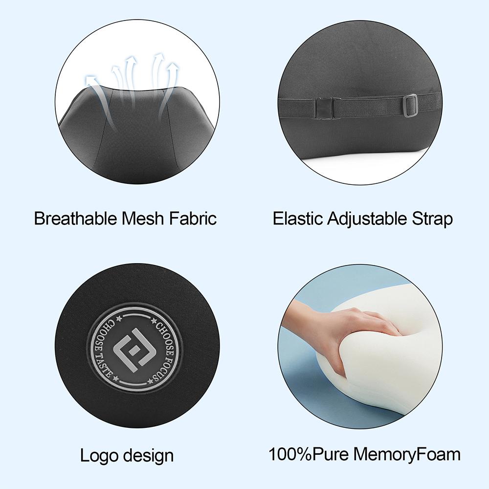 Car Headrest Pillow Cushion Memory Foam Breathable Head Neck Support for Subaru 2012-2024 Toyota 86 2012-2024