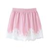 European and American style French women's clothing fashion versatile temperament casual lace shirt shorts set