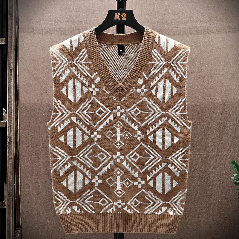 Свитер Майка Мужской жилет Подкладка Свитер без рукавов с v-образным вырезом Свитер Пара теплый жилет 15 различных форм цветов в разных цветах