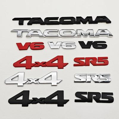 3D Автомобильная Наклейка Логотип V6 4X4 SR5 TACOMA Шильдик на багажник Линия на двери Стойка C Эмблема Наклейки Для TACOMA N170 N260 N300 N400