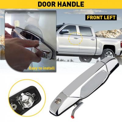 Chrome Outside Door Handle Front Driver Left Side LH for 2007-2013 GMC Chevy