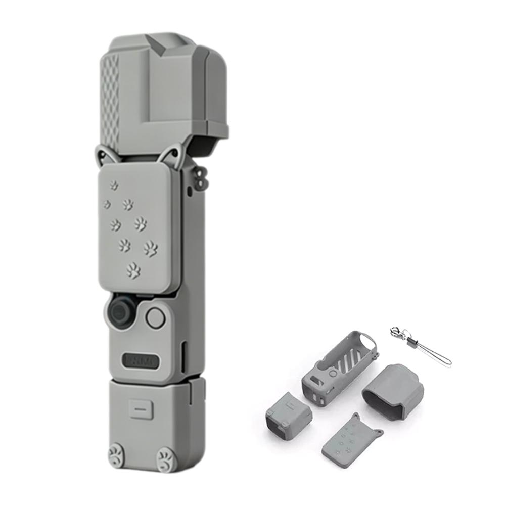 Для DJI Osmo Pocket4 Защитный чехол Чехол на корпус Чехол на экран Противоударный Силиконовый Специальный защитный чехол