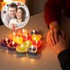 Ароматическая свеча в форме сердца с розой, свеча Love, декоративная свеча из натурального соевого воска, свеча для свадьбы, дня рождения, Рождества, Дня святого Валентина