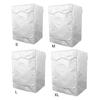 Washing Machine Cover Breathable Dust-proof Silver Color Good Heat Dissipation Washer Cover for Balcony