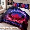 Rangers FC Printed Bedding Set Custom Name Text 1 Duvet Cover 2 Pillowcases For Bedroom