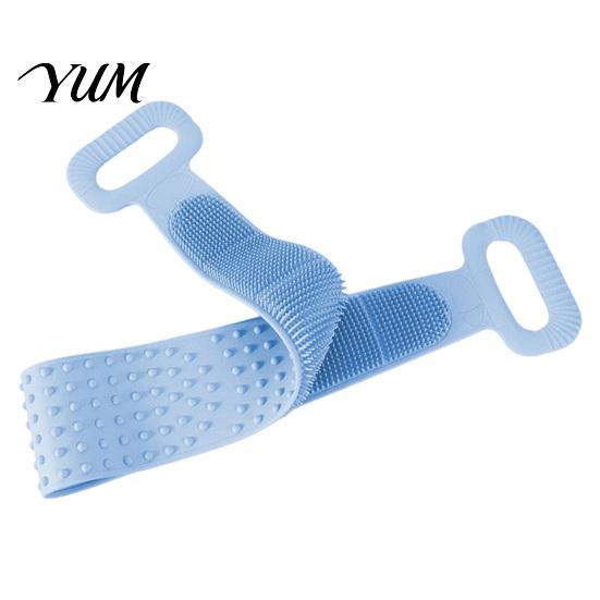 Shower Back Exfoliator for Men And Women Silicone Scrubber with Dual Handles, Double Sided Exfoliating Bath Towel, Ergonomic Hygenic Home Skin