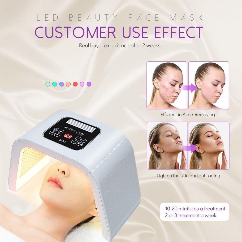 Терапевтическая отбеливающая и омолаживающая beauty-машина PDT 7-цветный светодиодный фототерапевтический аппарат PDT для лица светодиодный свет фототерапия омоложение кожи и удаление акне