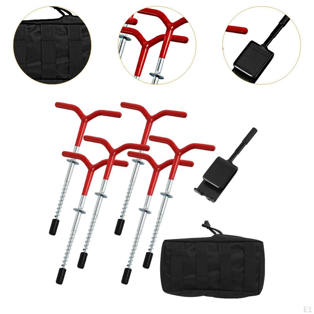 Адаптер для сверла Ice Anchor Drill, 6 шт.. Якоря для рыбалки Резьбовые колышки для палаток Прочное укрытие