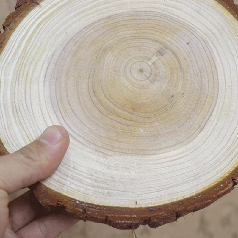 Natural Log Slice Piece Cup Mat Coaster Tea Coffee Mug Round Holder Creative Wood Hand Painted Photo Shooting Props, Multiple Size for Choice