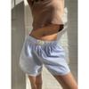 2025 New Women'S Spring/Summer Casual High Waist Striped Loose Lazy Style Shorts