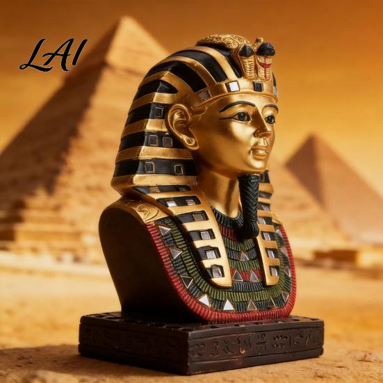 Resin Craft Home Decor Egyptian Sphinx Statue Ornament Retro Ancient Figurine Classic Sophisticated Art Artistic Sculpture Miniatures Office