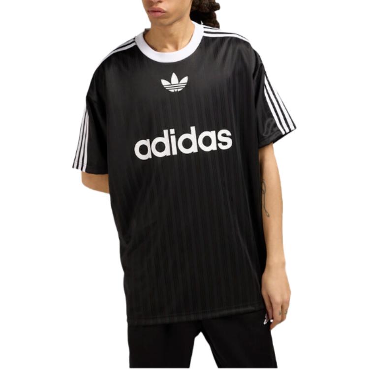 adidas Полосатая футболка с принтом логотипа IU2341