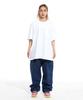 CREAM SODA LAB Oversized Solid Pocket Short Sleeve Tee White