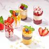 20/50/100PCS Dessert Cups with Spoons - Clear Reusable Small for Cheesecake Shooters, Chocolate Mousse, Parfait - Party & Catering Supplies