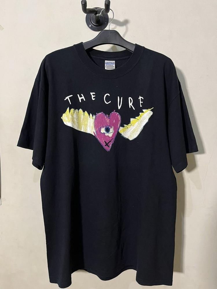 Редкая черная футболка унисекс с коротким рукавом, с логотипом группы The Cure, с концерта 2004 года