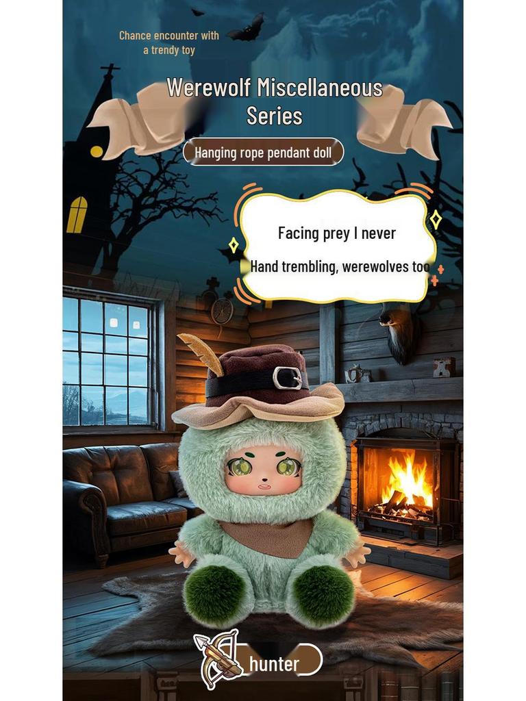 Милая виниловая кукла-подвеска из серии «Оборотень» - модный подарок для девочек