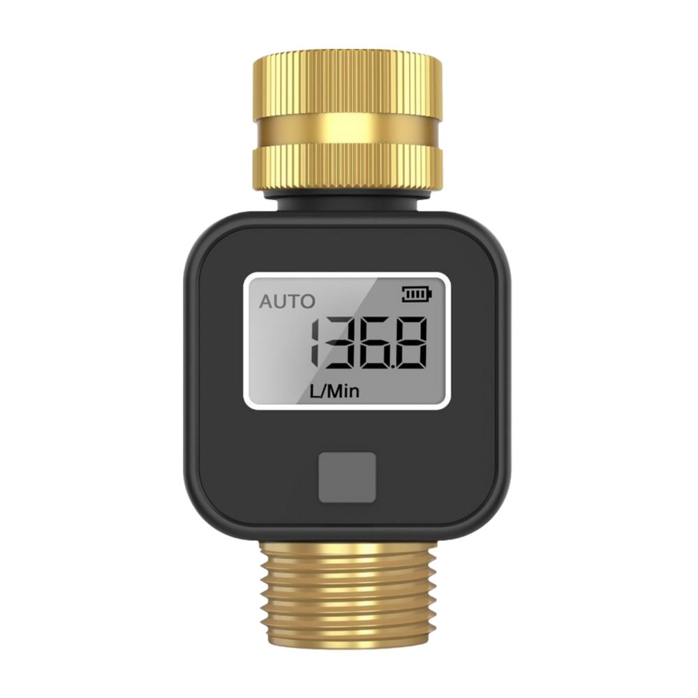 IPX5 Waterproof Water Consumption Test Meter Brass Inlet Electronic Water Meter Garden Irrigation