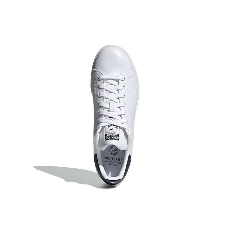 adidas Оригинальные Stan Smith Темно-синие Хвост Удобные Дышащие Низкие Кеды для Скейтборда Унисекс Белые FX5501