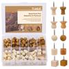 Fniiva 140Pcs Push Pins 5 Style Decorative Thumb Tacks for Cork Board Photos Documents Drawings Maps Office Classroom Home Craft
