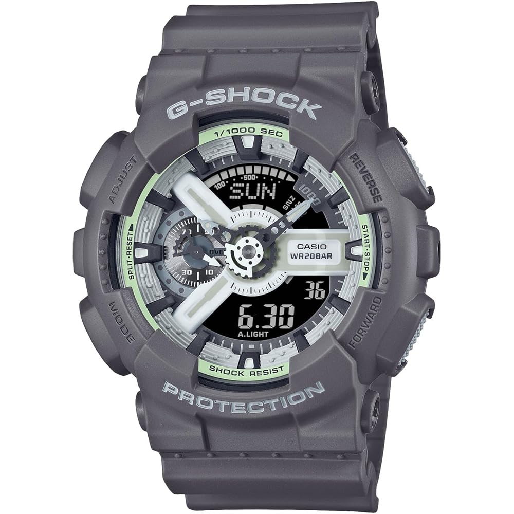 Casio G-Shock Hidden Glow Series GA-110HD-8AJF Men's Watch Gray Resin Band Water Resistant