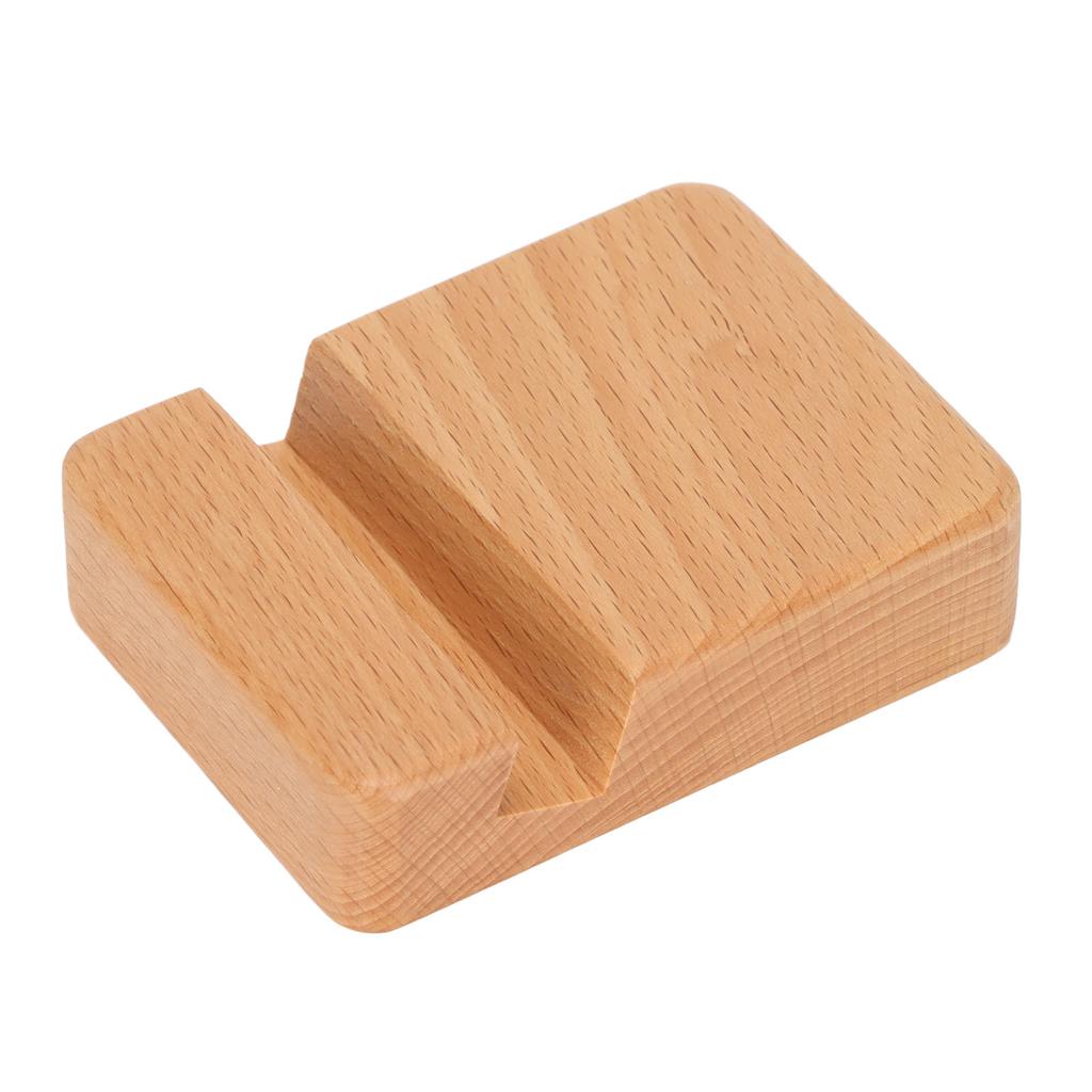 Wooden Mobile Phone Holder Cell Phone Stand Wood Universal Smartphone Desktop Holder Portable Bracket