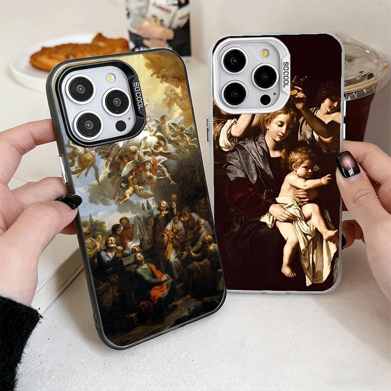 Эстетика Возрождения Искусство Живопись Мягкий Чехол для Телефона для iPhone 15 16 17 Pro Max 17Air 16E 14 Plus 13 12 Mini Ударопрочный Чехол Ba