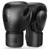 FIVING Boxing Gloves Kickboxing Training Gloves for Adults and Men (10OZ, Black)