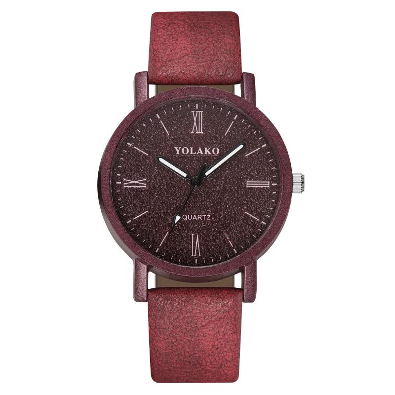 Модные женские часы с римским узором, женские часы с ремешком, кварцевые часы, студенческие часы, обработка, настройка