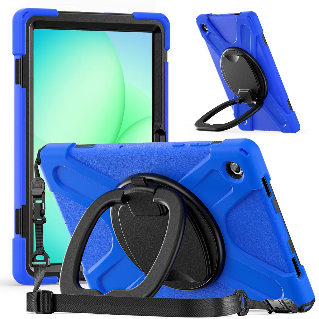 Rotating Case for Samsung Galaxy Tab A11 Plus 2025 11.0" SM-X310 X315 X230 X235 X236 Stand Handle Grip Cover with Shoulder Strap