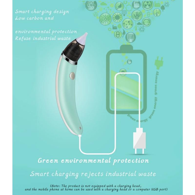 Electric Baby Nasal Aspirator Electric Nose Cleaner Sniffling Equipment Safe Hygienic Nose Snot Cleaner For Newborns