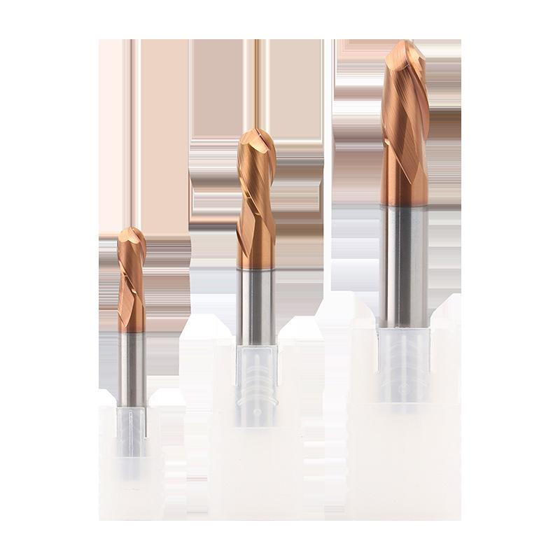 Tungsten Steel Ball Nose End Mill, 68° & 65° CNC Alloy, Extended Reach Cutter